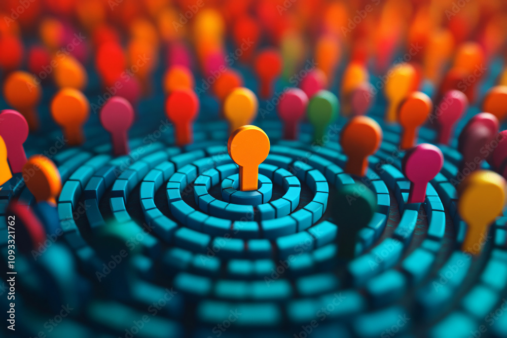 Dynamic 3D Target Audience Analysis with Customer Data Visualization Icons for Market Segmentation Presentation Dynamic 3D Target Audience Analysis with Customer Data Visualization Icons for Market Segmentation Presentation