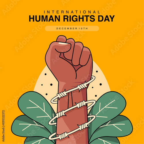 vector human rights day background template