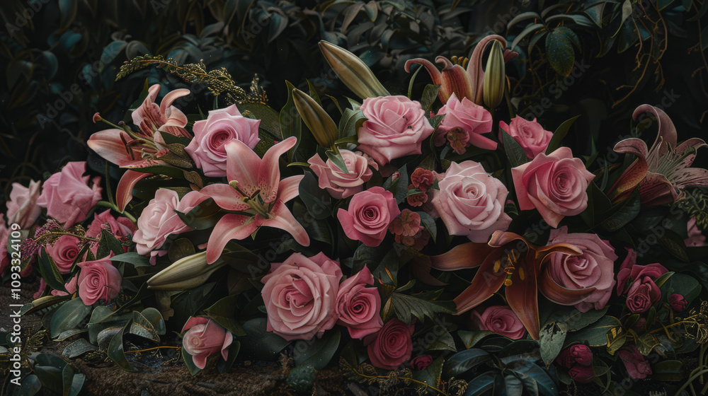 custom made wallpaper toronto digitalpink flowers in the garden