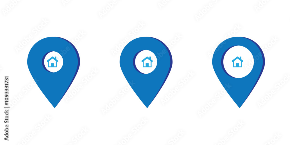 map pin vector logo template, locator icon map pin vector logo template, locator icon