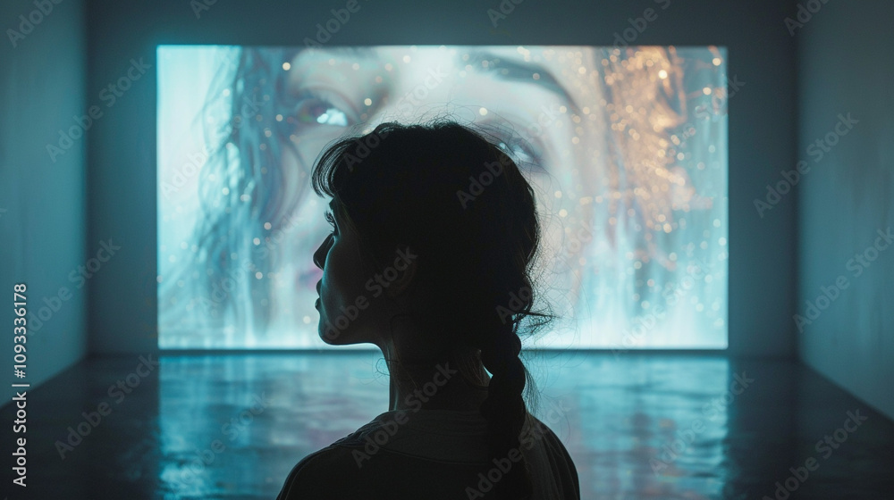 An immersive home cinema experience with an AI-powered system that automatically adjusts sound and visuals based on viewing preferences and ambient room conditions. An immersive home cinema experience with an AI-powered system that automatically adjusts sound and visuals based on viewing preferences and ambient room conditions.