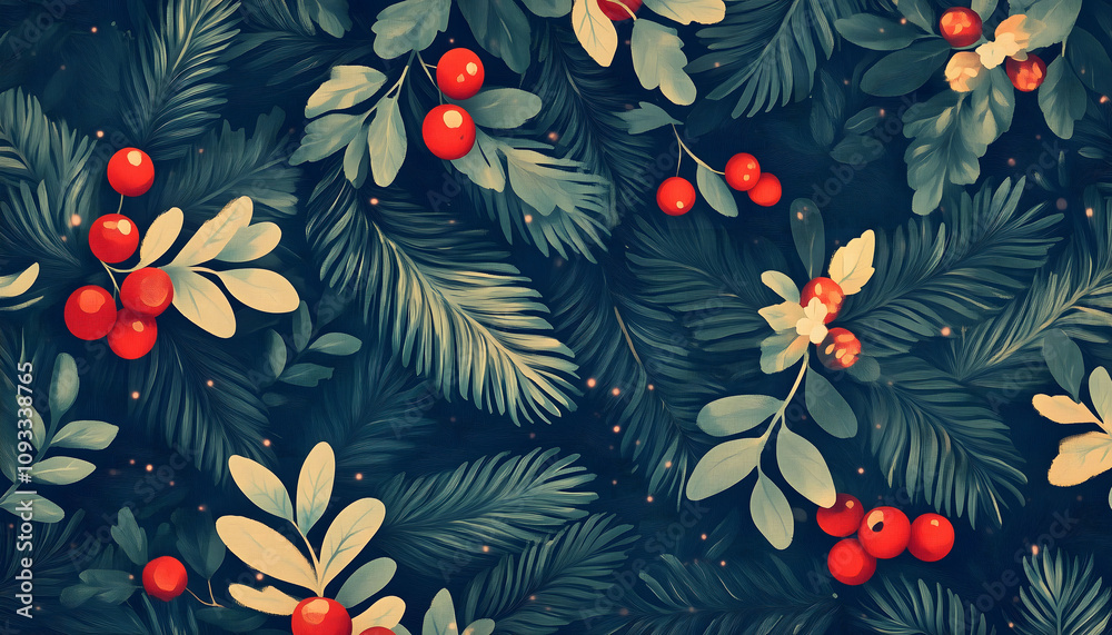 Obraz premium A christmas themed background