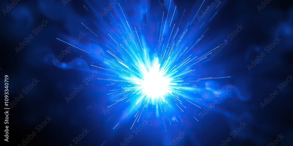 A burst of vibrant blue energy erupts from the shadows, leaving behind a trail of shimmering light, electrifying, bright A burst of vibrant blue energy erupts from the shadows, leaving behind a trail of shimmering light, electrifying, bright