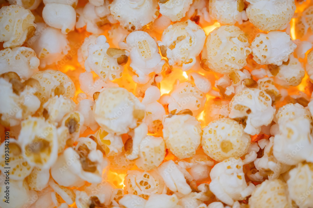 Popcorn close up. tasty background