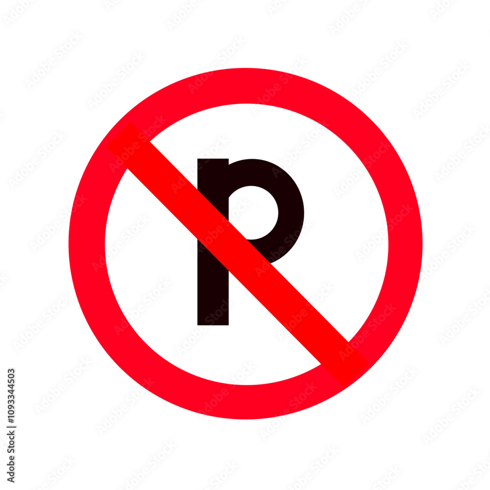 no parking symbol no parking symbol