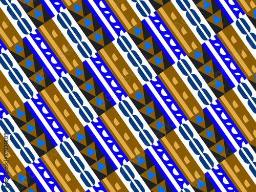 Abstract geometric shape seamless background pattern