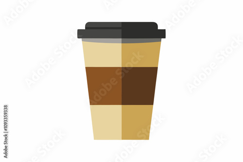 paper coffee cup clip art vector.