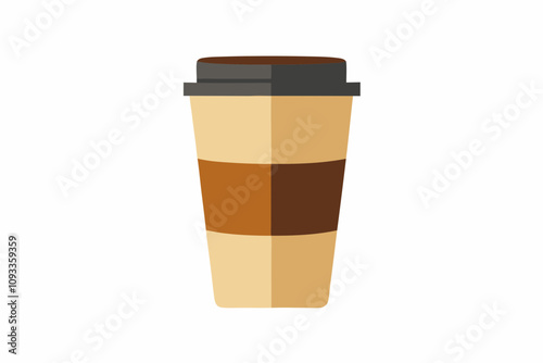 paper coffee cup clip art vector.