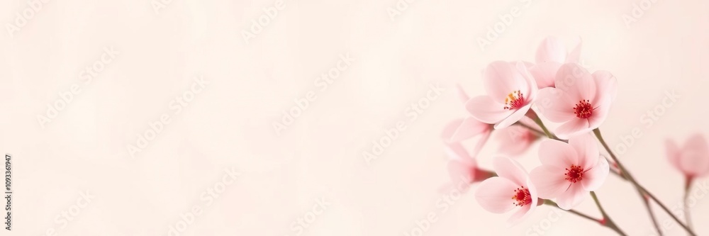 Minimalist floral wallpaper with a subtle pink flower background, modern aesthetic, calm atmosphere Minimalist floral wallpaper with a subtle pink flower background, modern aesthetic, calm atmosphere