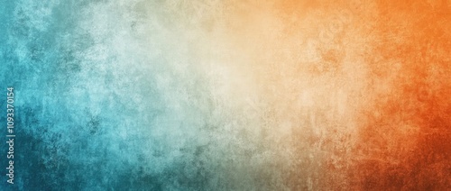 Soft Abstract Gradient Background with Orange, Blue, and Gray Tones, Grainy Texture, and Copy Space