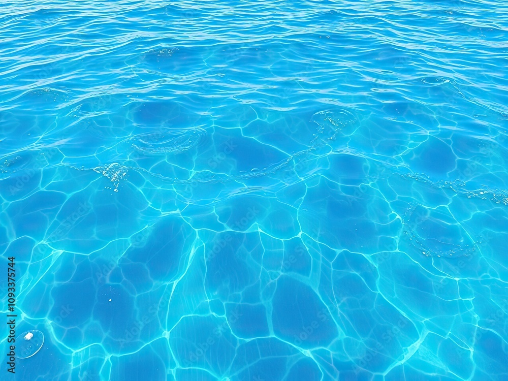 Beautiful water wave patterns are visible on clean blue water with a splash of color, ocean waves, wave pattern Beautiful water wave patterns are visible on clean blue water with a splash of color, ocean waves, wave pattern