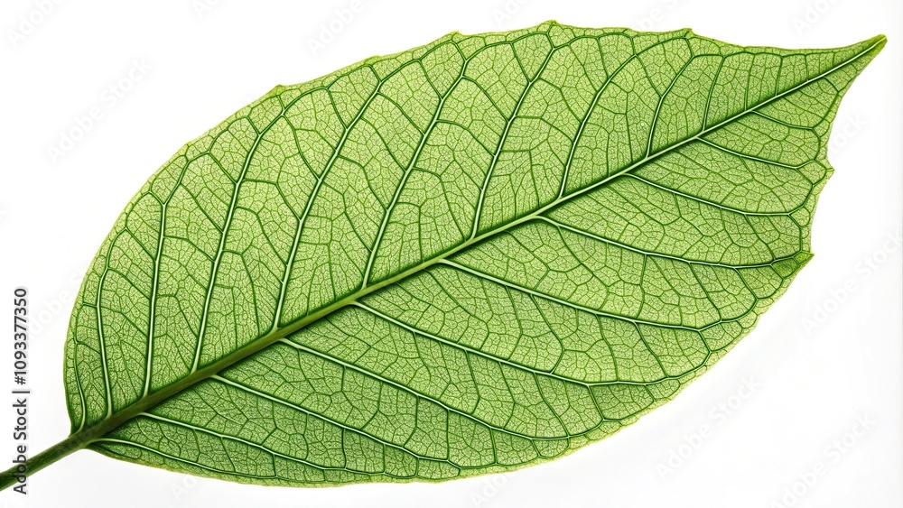Close-up of a single leaf with intricate veins and green color, outdoor, green, single leaf, plant life Close-up of a single leaf with intricate veins and green color, outdoor, green, single leaf, plant life