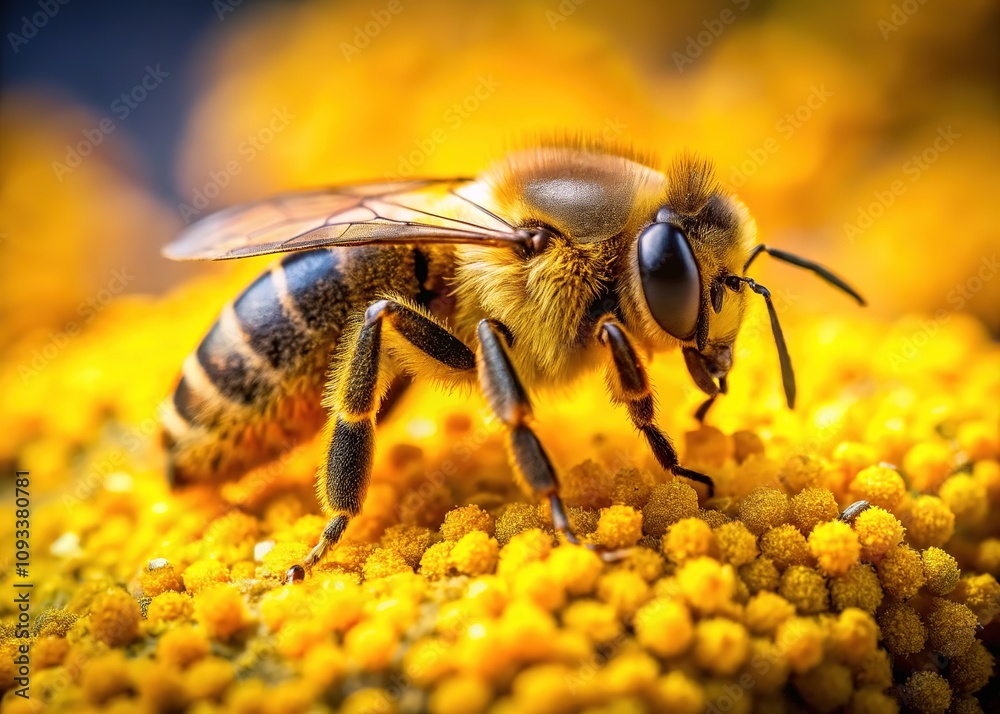 Nature's golden bounty, bee pollen, revealed in breathtaking macro detail. Nature's golden bounty, bee pollen, revealed in breathtaking macro detail.