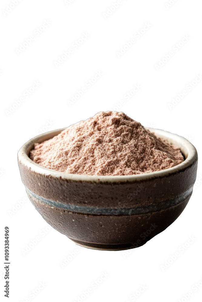 A small bowl of psyllium husk fiber, neatly arranged on a clean white surface. A small bowl of psyllium husk fiber, neatly arranged on a clean white surface.