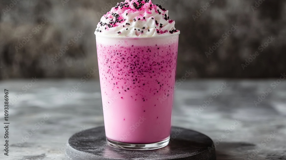 Indulge in a vibrant Pink Matcha Latte, crafted with creamy milk and a touch of exotic dragon fruit powder. This trendy beverage captivates with its eye-catching hue and refreshing flavor. Indulge in a vibrant Pink Matcha Latte, crafted with creamy milk and a touch of exotic dragon fruit powder. This trendy beverage captivates with its eye-catching hue and refreshing flavor.