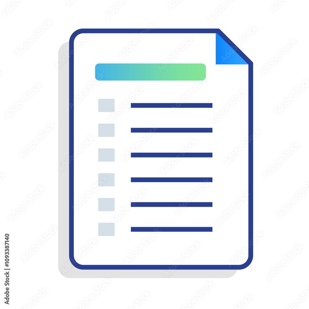 Listing Ready to Be Submitted Icon – Checklist on Page, Representing Pre-Submission Status and Preparation Listing Ready to Be Submitted Icon – Checklist on Page, Representing Pre-Submission Status and Preparation