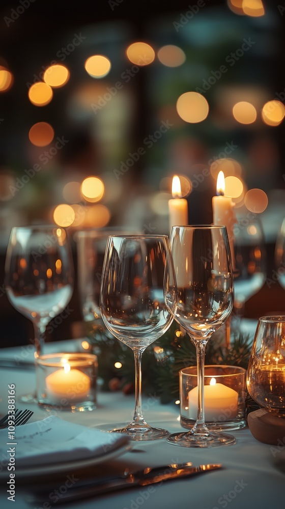 Elegant dinner table setup Elegant dinner table setup