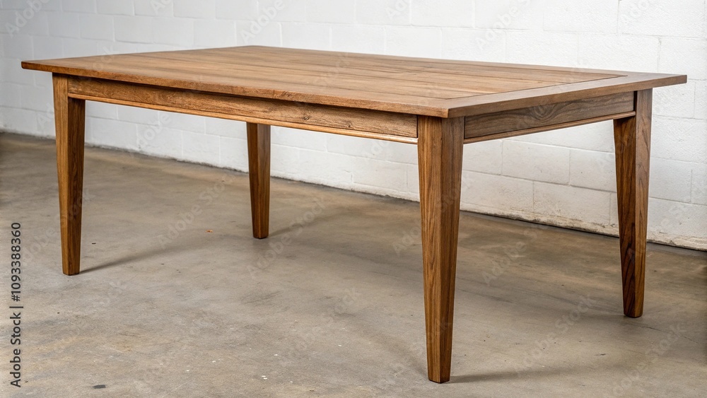 Simple yet elegant wooden table featuring a clean lines and minimal ornamentation, modern table, minimalist, interior decorating Simple yet elegant wooden table featuring a clean lines and minimal ornamentation, modern table, minimalist, interior decorating