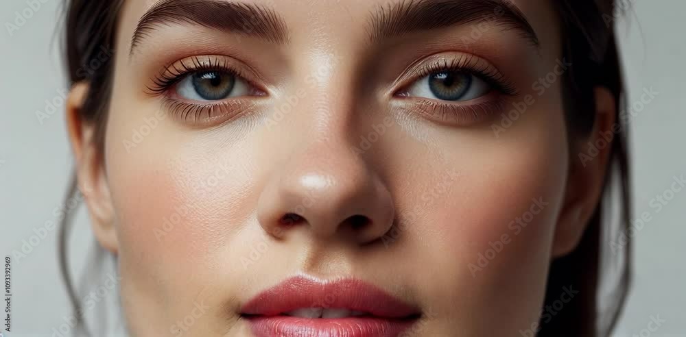 Close-up portrait of a beautiful woman.