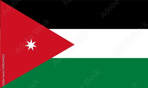 Free Download flag of jordan country - GFXLoad