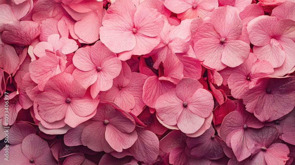 Vibrant Close-Up of Delicate Pink Flower Petals Showcasing Intricate Textures and Natural Softness in Full Bloom