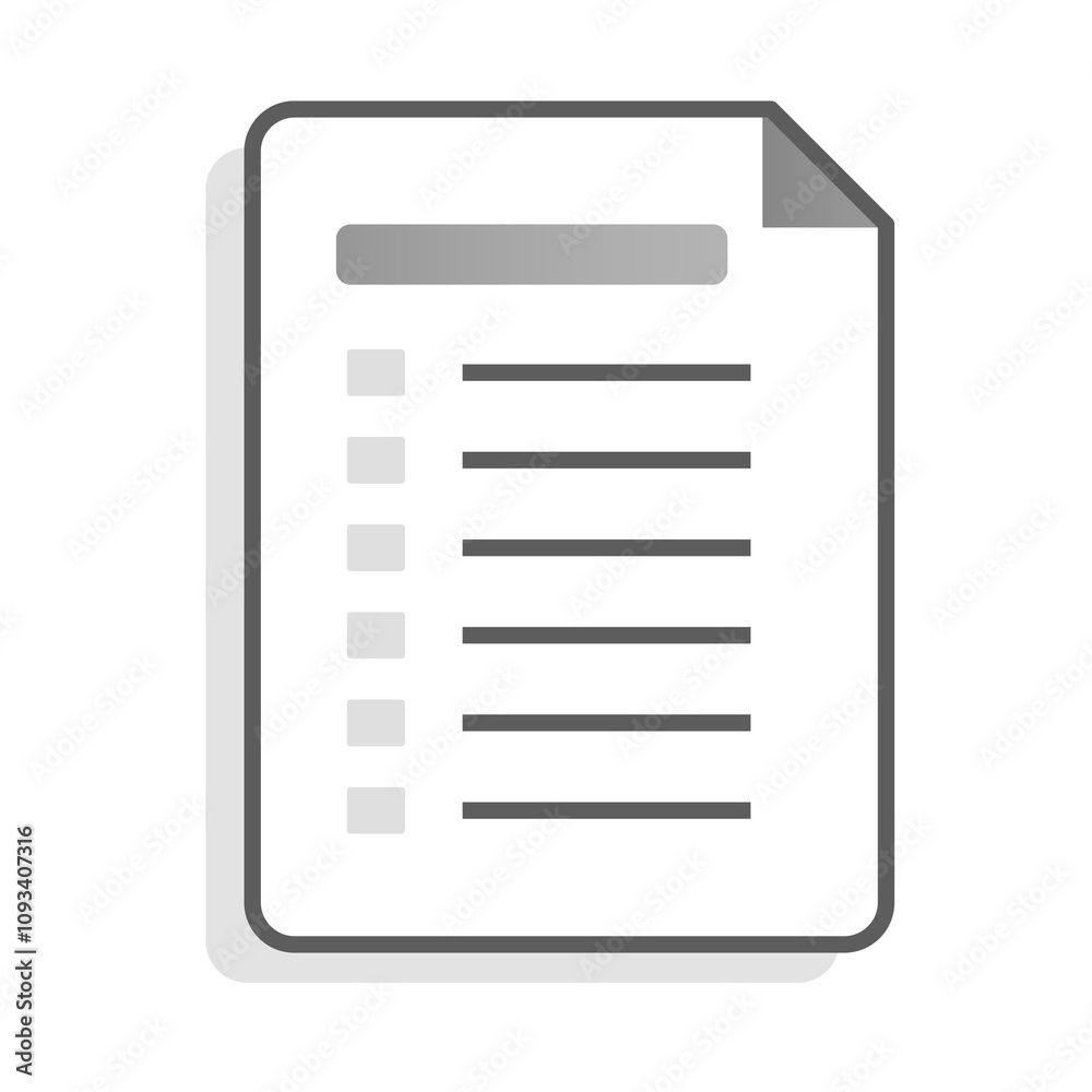 Listing Ready to Be Submitted Icon – Checklist on Page, Representing Pre-Submission Status and Preparation Listing Ready to Be Submitted Icon – Checklist on Page, Representing Pre-Submission Status and Preparation