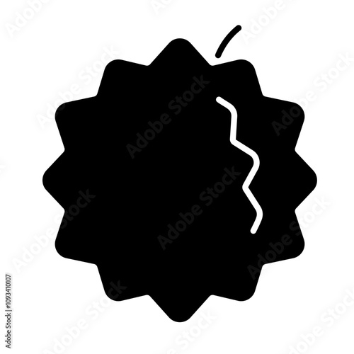 Durian Fruit solid icon isolate transparent