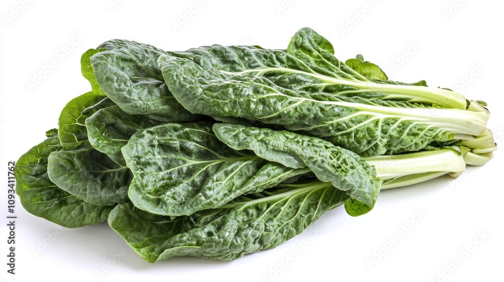Vibrant green crisp lettuce displayed against a white background, emphasizing its textured leaves and fresh appearance. Vibrant green crisp lettuce displayed against a white background, emphasizing its textured leaves and fresh appearance.