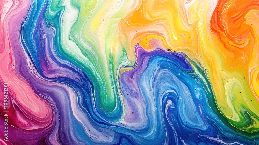 Abstract swirl of vibrant colors in an artistic display, showcasing a blend of psychedelic hues and fluid movement. Abstract swirl of vibrant colors in an artistic display, showcasing a blend of psychedelic hues and fluid movement.