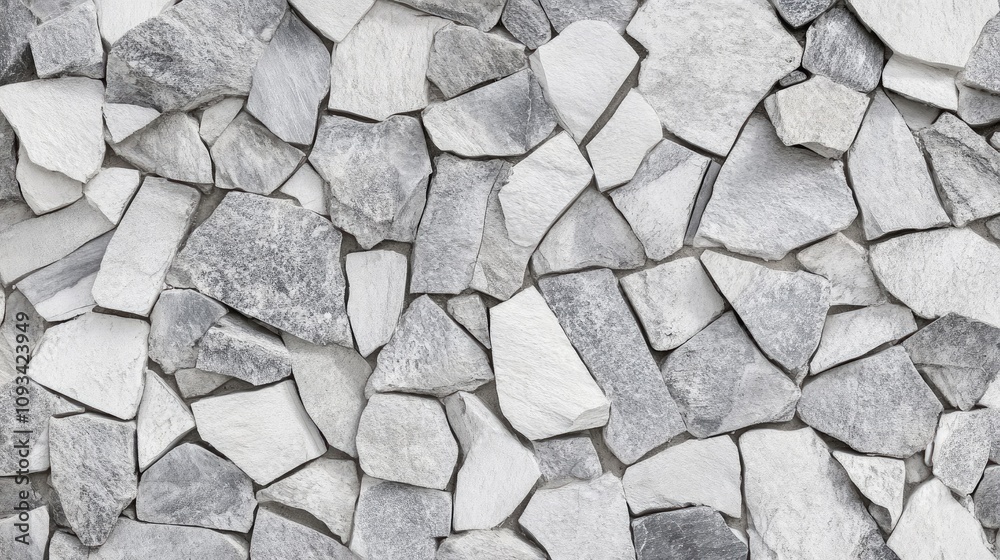 Seamless white and gray stone concrete texture for wall wallpaper showcasing a panoramic view of irregularly shaped stone pieces in a cohesive pattern Seamless white and gray stone concrete texture for wall wallpaper showcasing a panoramic view of irregularly shaped stone pieces in a cohesive pattern