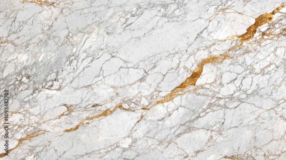 Elegant white marble surface with gold veining, perfect for luxury interiors. Elegant white marble surface with gold veining, perfect for luxury interiors.
