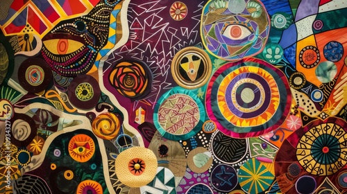 a tangled web of multicolored threads, intricately woven together to form the words DIVERSITY EQUITY and INCLUSION The threads intersect and overlap