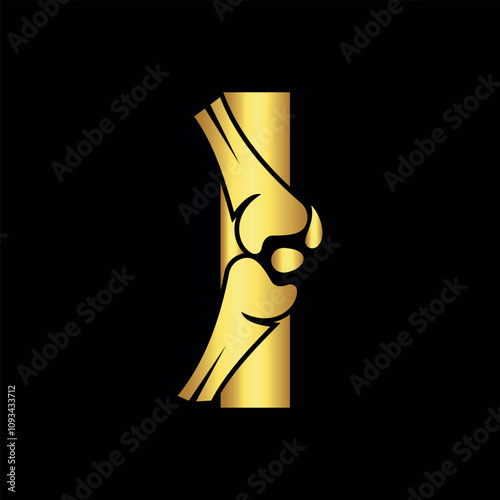 Orthopaedic Logo combine with letter I vector template