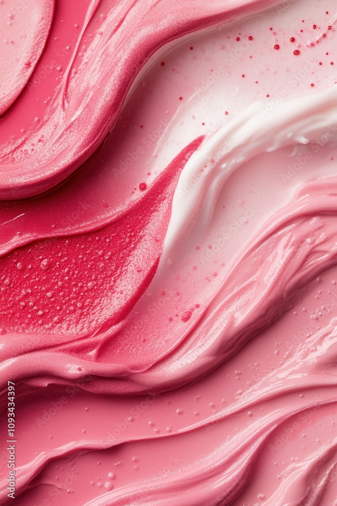 A Vibrant Palette of Swirled Lipstick Shades in Varying Tones and Textures, Showcasing the Artistic Beauty of Cosmetic Creations on Canvas A Vibrant Palette of Swirled Lipstick Shades in Varying Tones and Textures, Showcasing the Artistic Beauty of Cosmetic Creations on Canvas