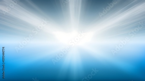 Abstract Blue Light Rays Background Image