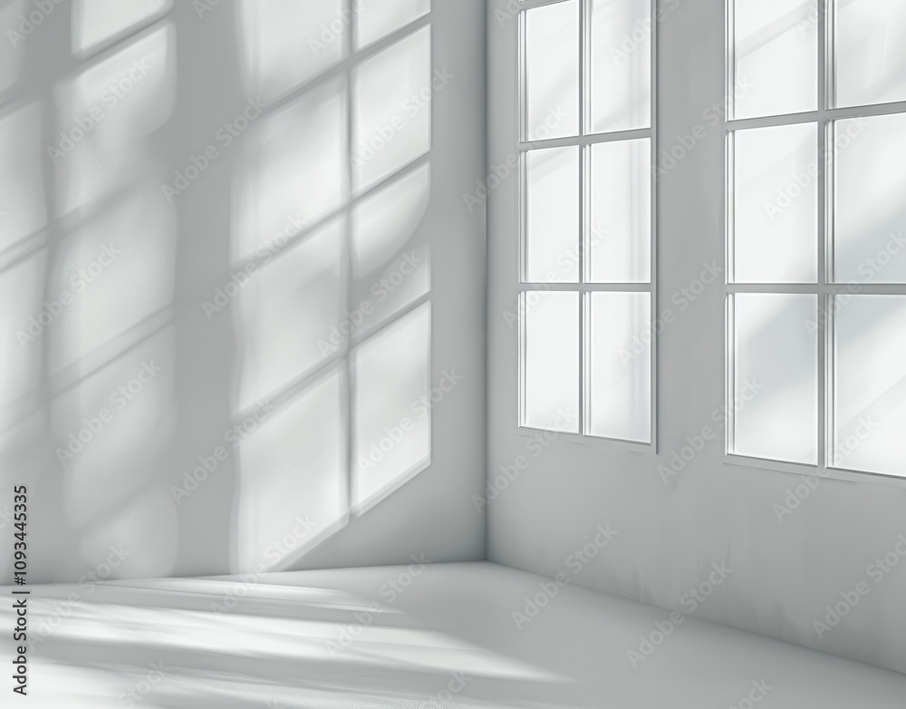 photo Realistic and minimalist blurred natural light windows, shadow overlay on wall paper texture, abstract background. Minimal abstract light white background for product presentation photo Realistic and minimalist blurred natural light windows, shadow overlay on wall paper texture, abstract background. Minimal abstract light white background for product presentation