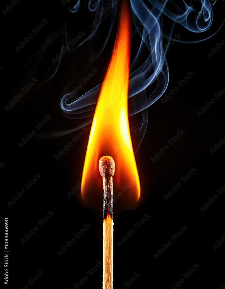 Firefly burning match Firefly burning match