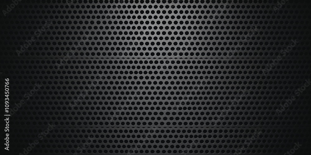 Dark gray perforated metal sheet texture. Dark gray perforated metal sheet texture.
