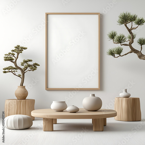 Minimalist home decor showcase modern living room interior design bright space aesthetic viewpoint serenity and style combined for a tranquil atmosphere