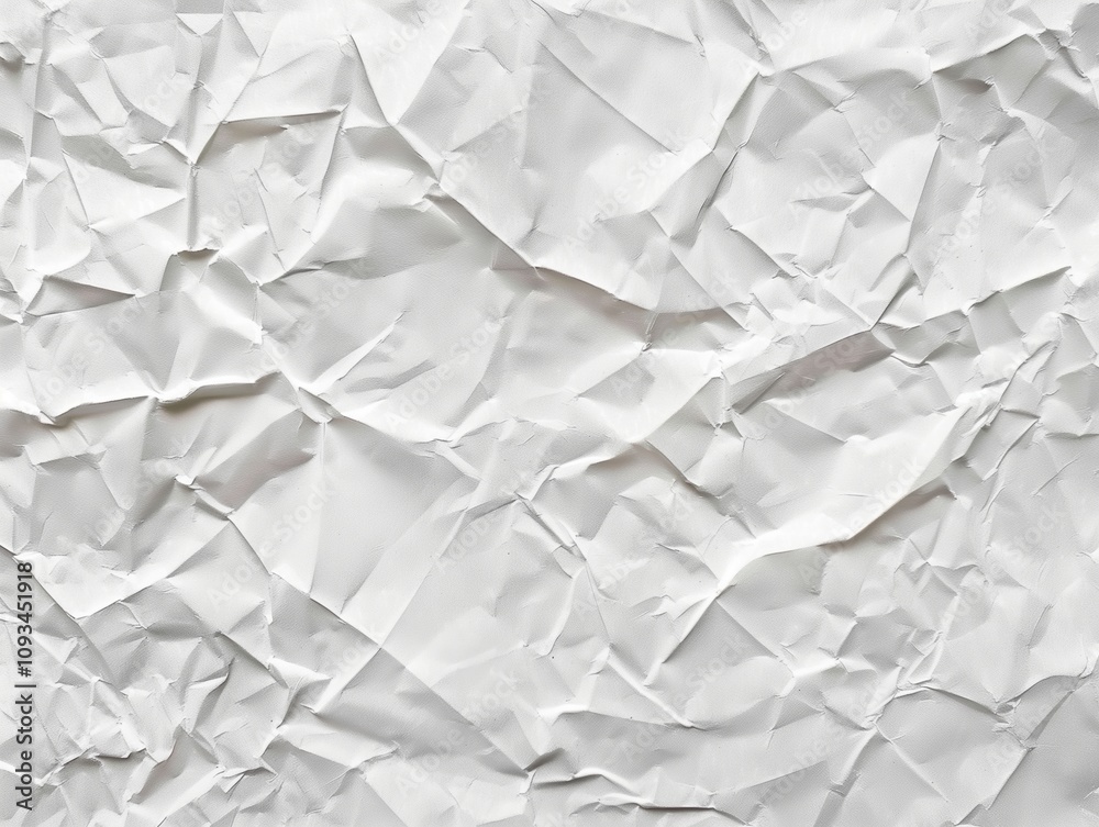 Abstract white crumpled and creased recycle craft paper texture background Abstract white crumpled and creased recycle craft paper texture background