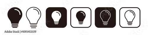 light bulb icon,idea inspiration icon