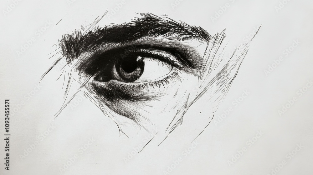 Obraz premium Quick, informal drawing made with minimal effort, usually in margins of paper.