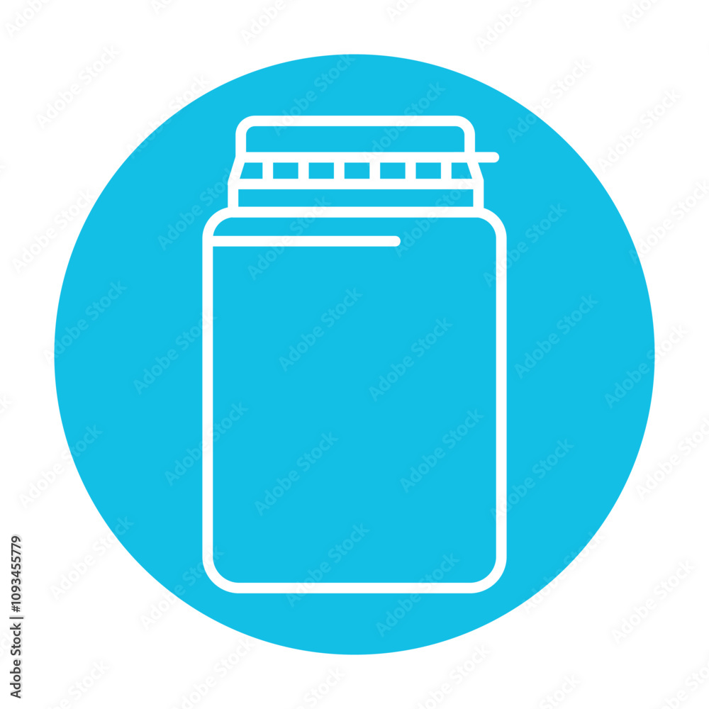 Vial line icon. Vector isolated element. Vial line icon. Vector isolated element.