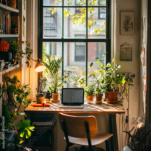 Sunlit Home Office Haven photo