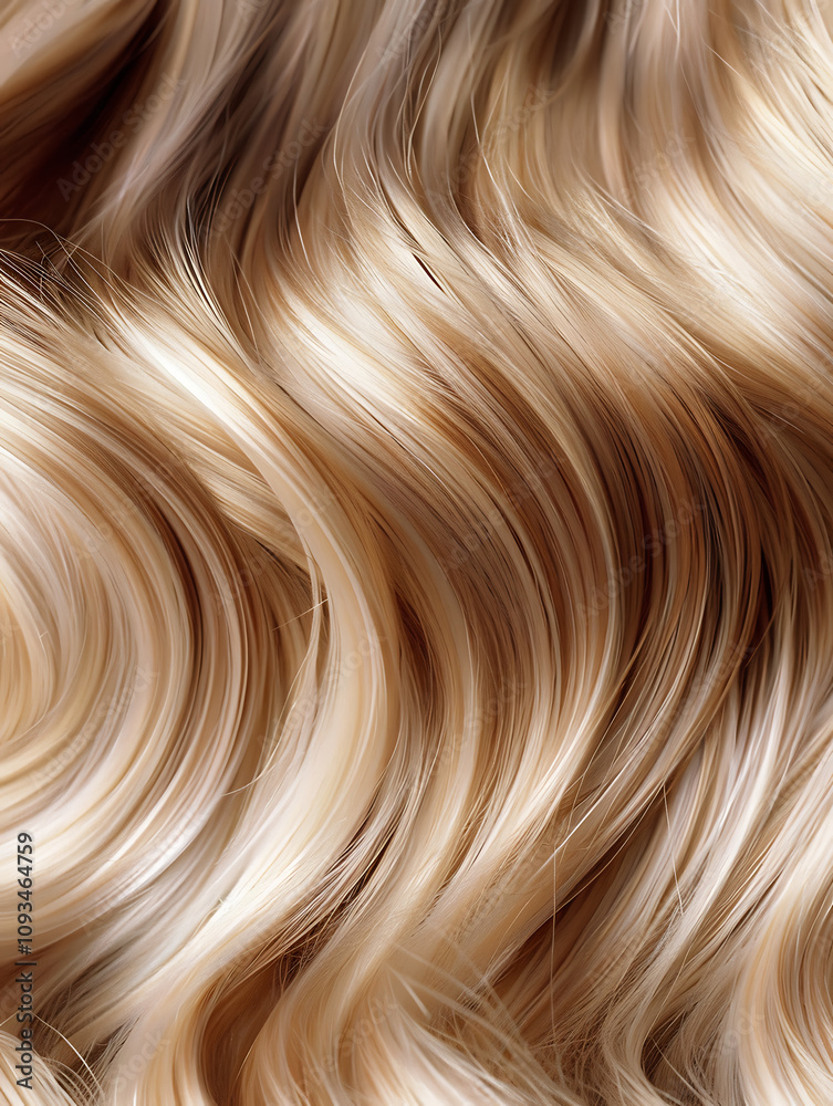 hair styling trends, macro shot of wavy blonde hair, showcasing varying hues from light honey-blonde to bright blonde, with stylish highlights for product shoot hair styling trends, macro shot of wavy blonde hair, showcasing varying hues from light honey-blonde to bright blonde, with stylish highlights for product shoot