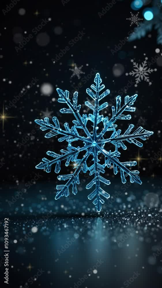 Christmas background banner with blank space for text, snowfall, looping time-lapse, 4k, christmas tree, vertical video Christmas background banner with blank space for text, snowfall, looping time-lapse, 4k, christmas tree, vertical video