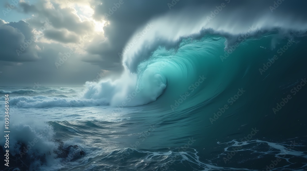 Powerful Cyclone Over the Pacific Ocean Powerful Cyclone Over the Pacific Ocean