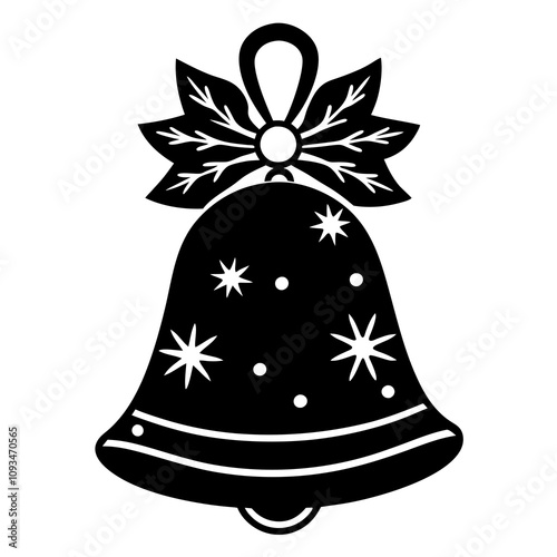 christmas bells with ribbon