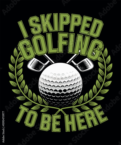 Golfing T-shirt Design