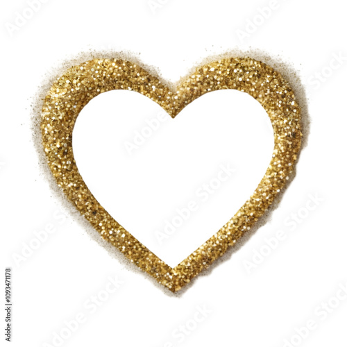 golden heart shaped frame